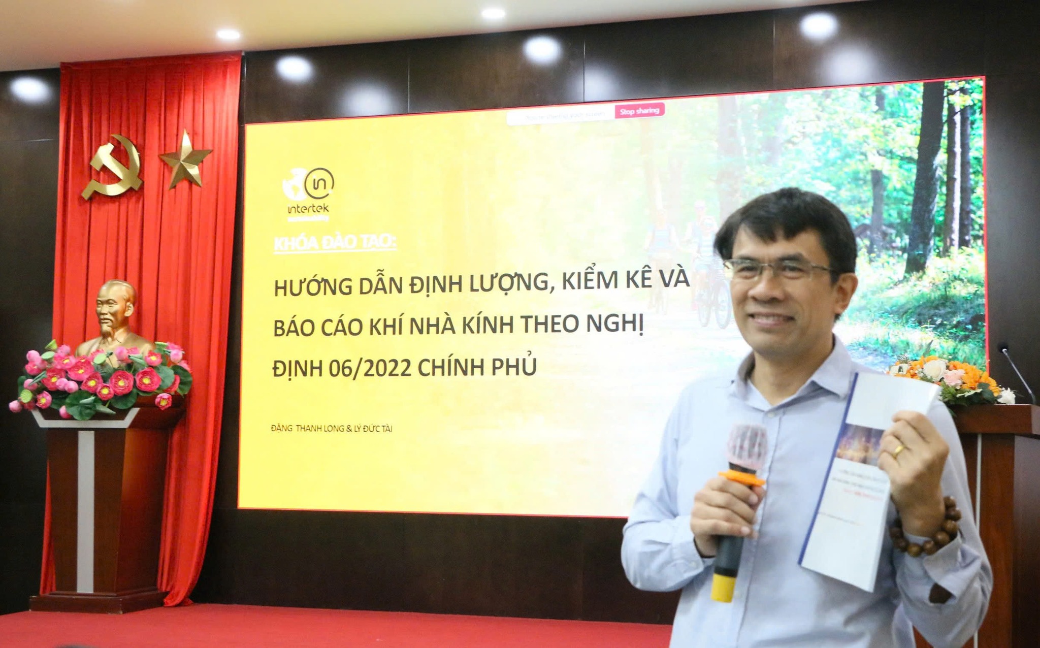 intertek vn and vrg in a training room - Person 1 speaking