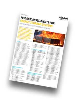 Fire Risk Assessments for ESS | Fact Sheet