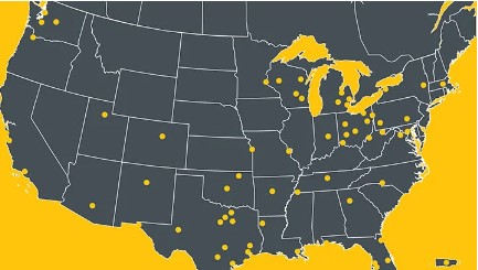  văn phòng chiến lược trải khắp nước Mỹ